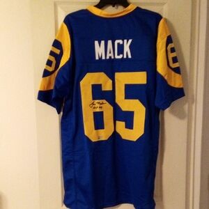 "TOM MACK - HOF '99" Autographed Football Jersey  (Tristar)